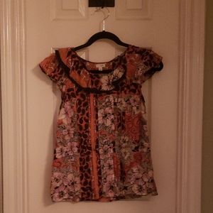 ☀️ANTHROPOLOGY ODILLE silk shirt